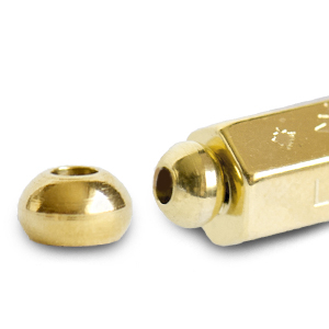 C.U.S&reg; sieraden message beads eindkap Goud (nikkelvrij)