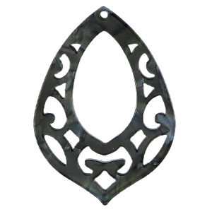 Resin hangers barok druppel Black