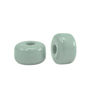 Polaris Elements kralen Glaze rondellen 6x4mm shiny Sea green