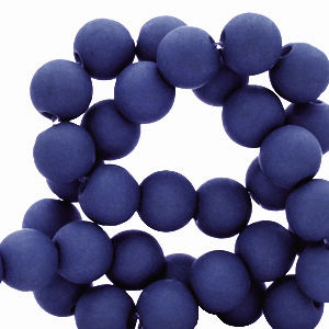 8 mm acryl kralen Dark royal blue