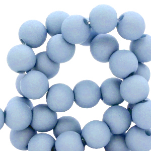 8 mm acryl kralen Carolina blue