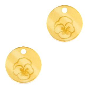 Plexx bedels 12mm Birth flower February-Violet Gold