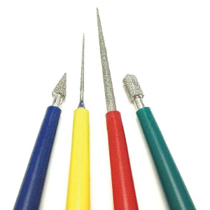 Beadsmith bead reamer set Multicolour-zilver
