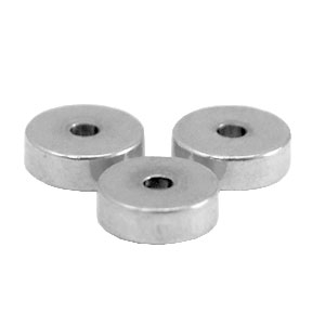 Roestvrij stalen (RVS) Stainless steel kralen disc 6mm Zilver