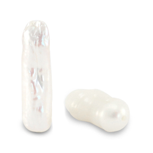 BQ Zoetwaterparels irregular high luster Natural white