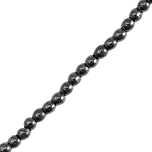 Hematite kralen rond 2mm Black