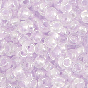 Preciosa rocailles Ornela 6/0-382PV Pearl pastel lining-lily lavender purple