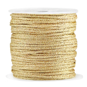 Macram&eacute; draad gevlochten 2mm Gold