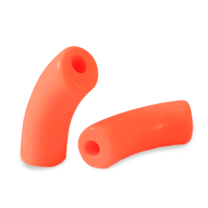 Acryl kralen tube Fluor orange