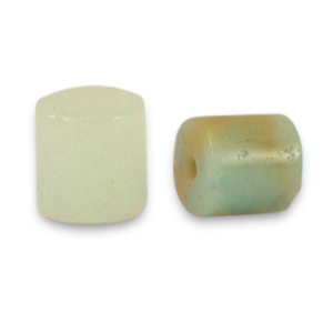 Natuursteen kralen chalcedoon (kwarts) disc 4x4mm Multicolour turquoise-off white