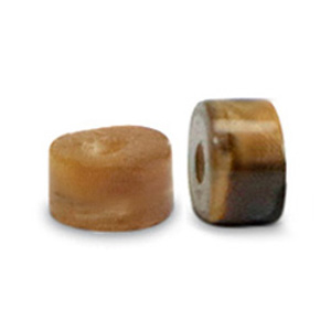 Natuursteen kralen tijgeroog disc 4x2mm Topaz brown