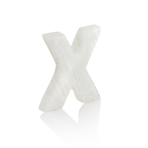 Schelp hangers specials letter X White (natuurlijke kleur)
