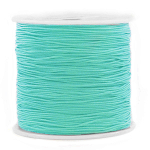 Macram&eacute; draad 0.8mm Dark turquoise blue