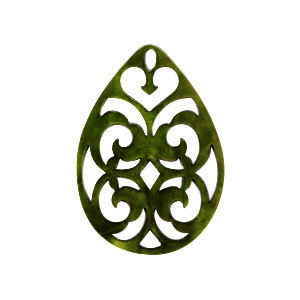 Resin hangers druppel barok Dark olive green