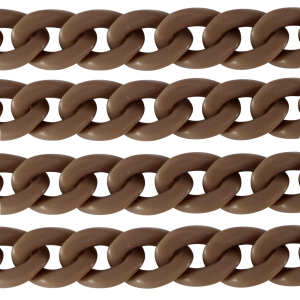 Acrylic chain 29mm matt Savannah brown