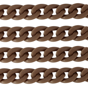 Acrylic chain 18mm matt Savannah brown