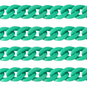Acrylic chain 18mm matt Cabana green