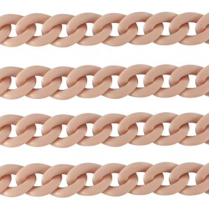 Acrylic chain 18mm matt Vintage pink