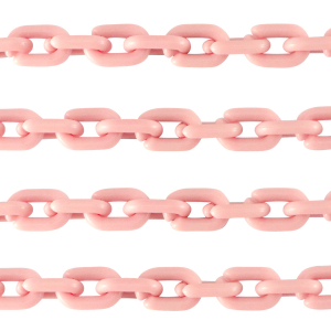 Acrylic chain 15mm matt Light pink