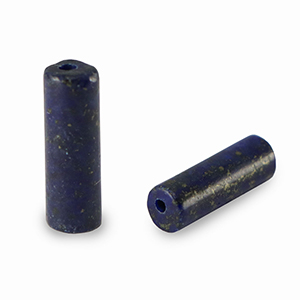 Natuursteen kralen lapis lazuli tubes Dark blue