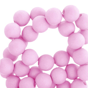 4 mm acryl kralen Pretty pink
