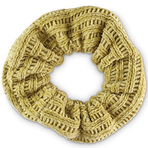 Scrunchies haarelastiek corduroy Willow green