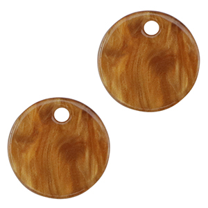 Resin hangers 12mm Harvest orange-brown