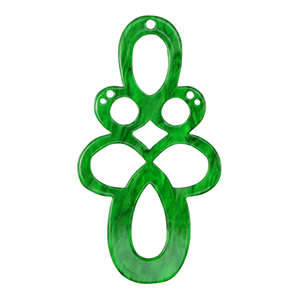 Resin hangers barok Emerald green