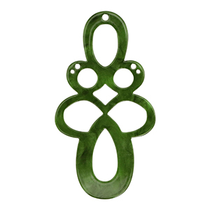 Resin hangers barok Moss green