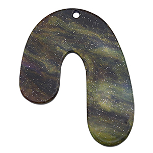 Resin hangers organic glitter Multicolor galaxy