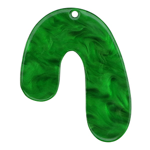 Resin hangers organic Emerald green