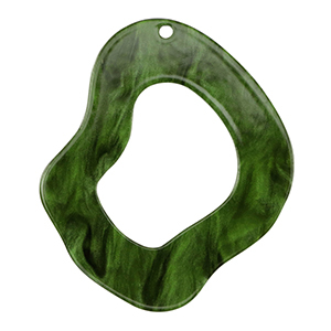 Resin hangers organic Moss green