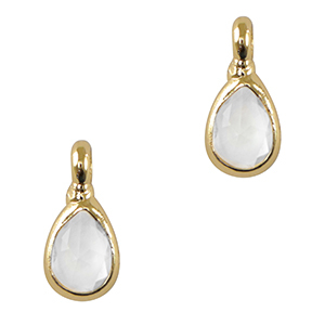 Hangers van crystal glas druppel Crystal-gold