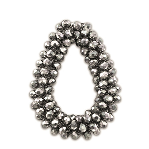 Top facet hangers druppel Silver