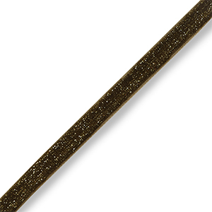 Lint Dark brown-gold glitter
