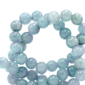6mm natuursteen kralen Transparent ice blue
