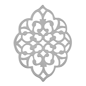 Roestvrij stalen (RVS) Stainless steel bedels bohemian Silver