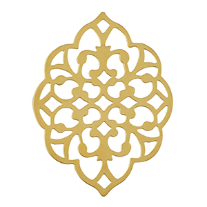 Roestvrij stalen (RVS) Stainless steel bedels bohemian Gold