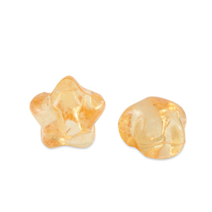 Acryl kralen ster Spectra yellow transparent