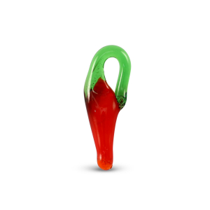 Glasbedels peper Red-green