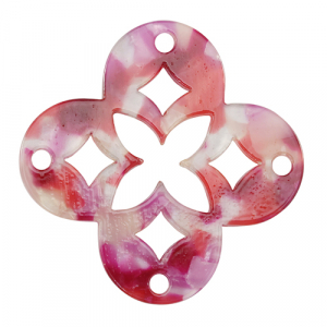 Resin hangers mozaiek Multicolor pink