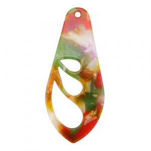 Resin hangers vleugel Multicolor pink-green
