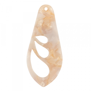 Resin hangers vleugel Pearl white-pink
