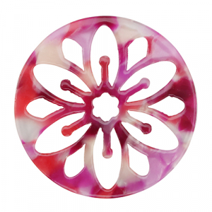 Resin hangers mandala Multicolor pink