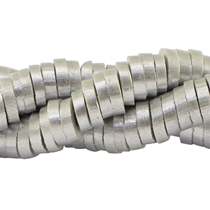 Katsuki kralen 6mm Silver-pearl shine coating