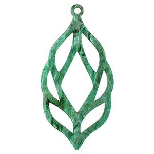 Resin hangers Multicolor green