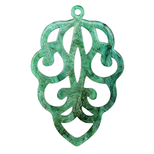 Resin hangers Multicolor green