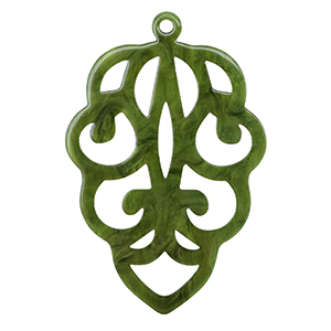 Resin hangers Moss green