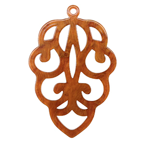 Resin hangers Topaz brown