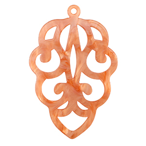 Resin hangers Coral red